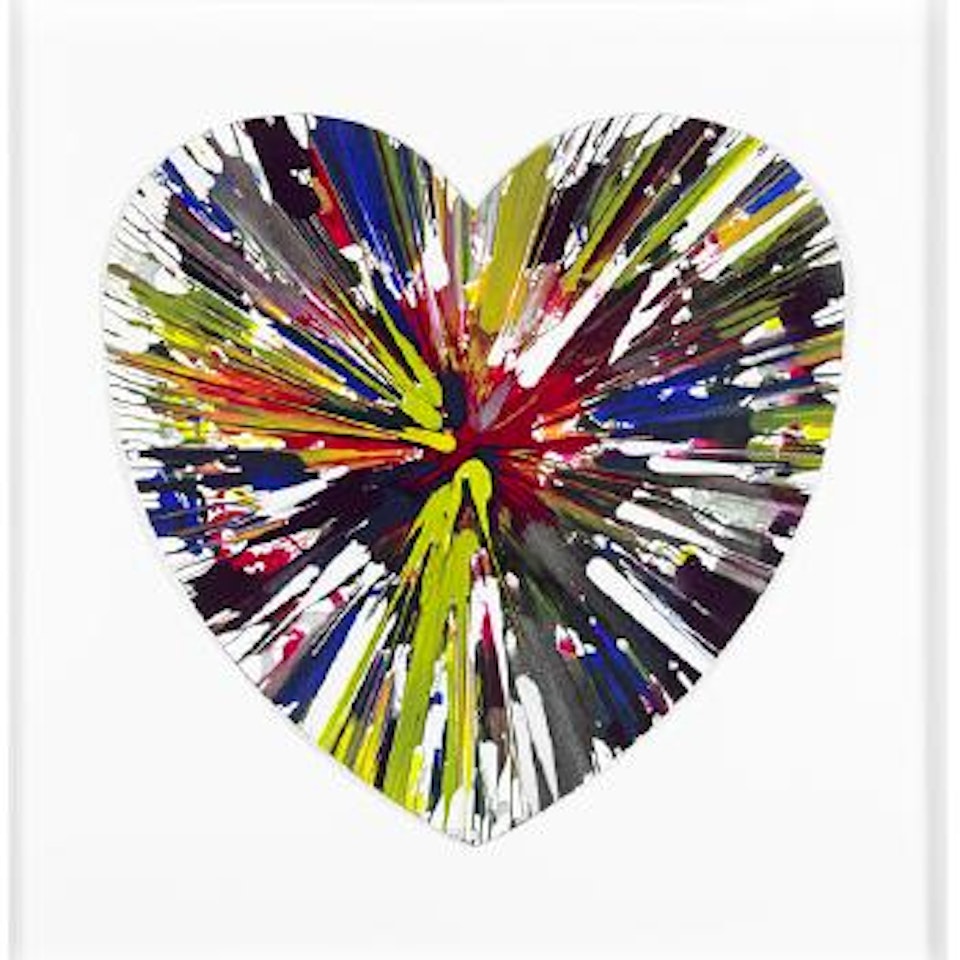 Spin painting by Damien Hirst