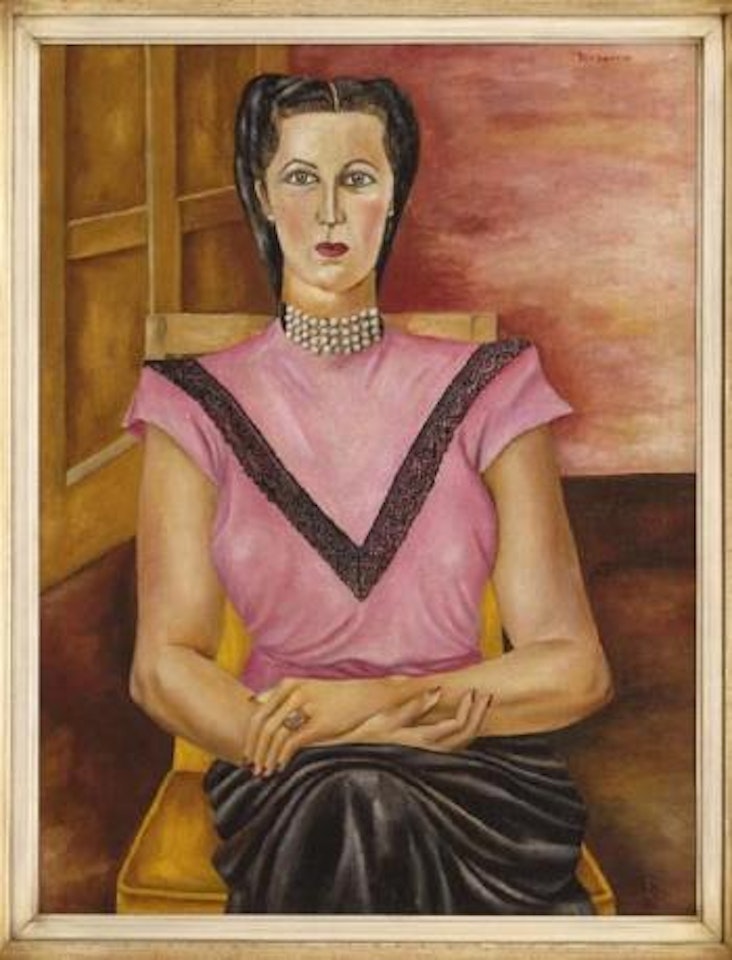 Dama con perlas by María Izquierdo