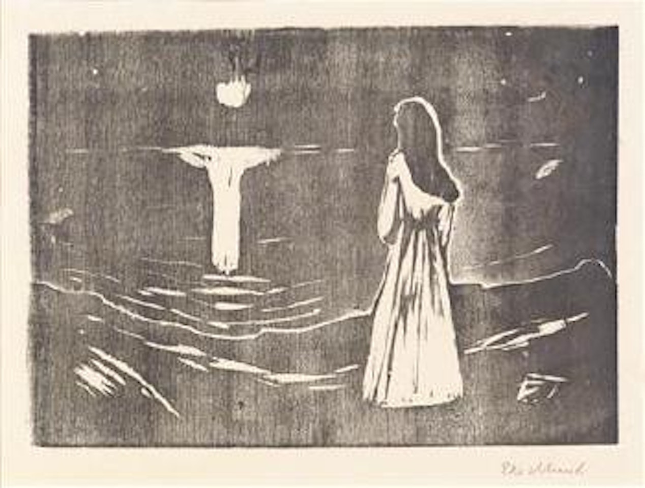 Mondschein am Meer by Edvard Munch