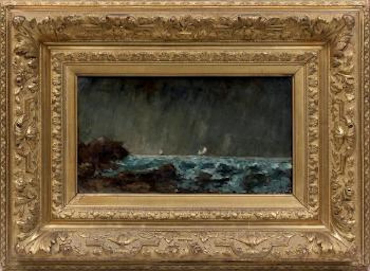 Marine, gros temps by Gustave Courbet