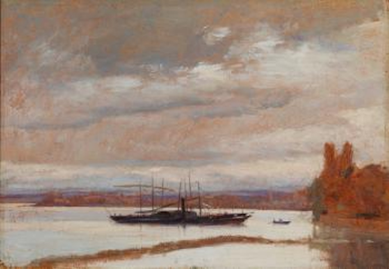 L’Helvétie ensablée devant Bellerive by François Bocion