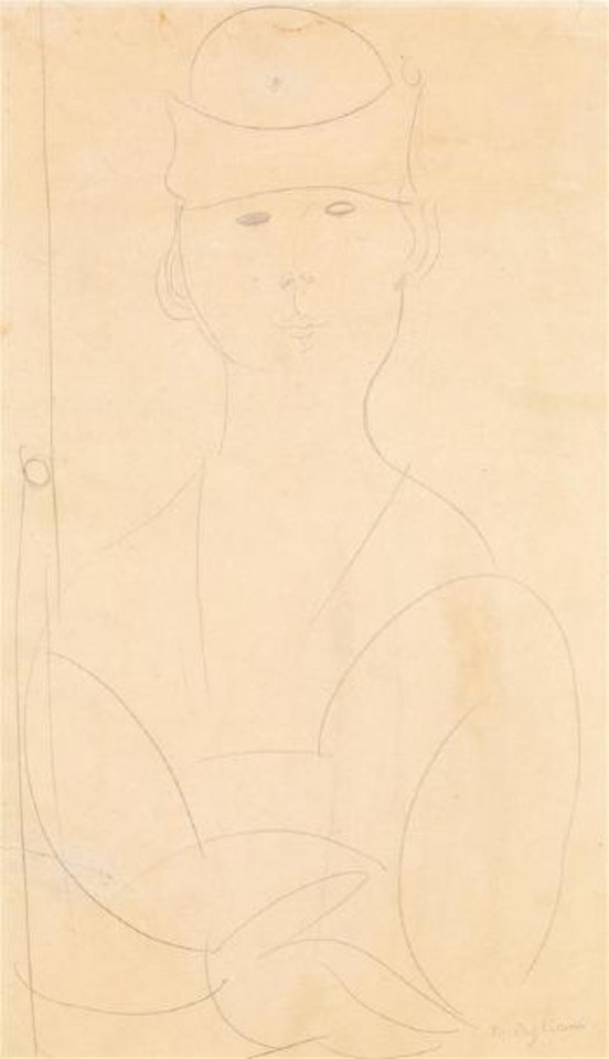 Femme au bibi by Amedeo Modigliani