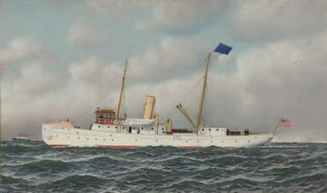 Pilot Boat, New York, 1914 by Antonio Jacobsen
