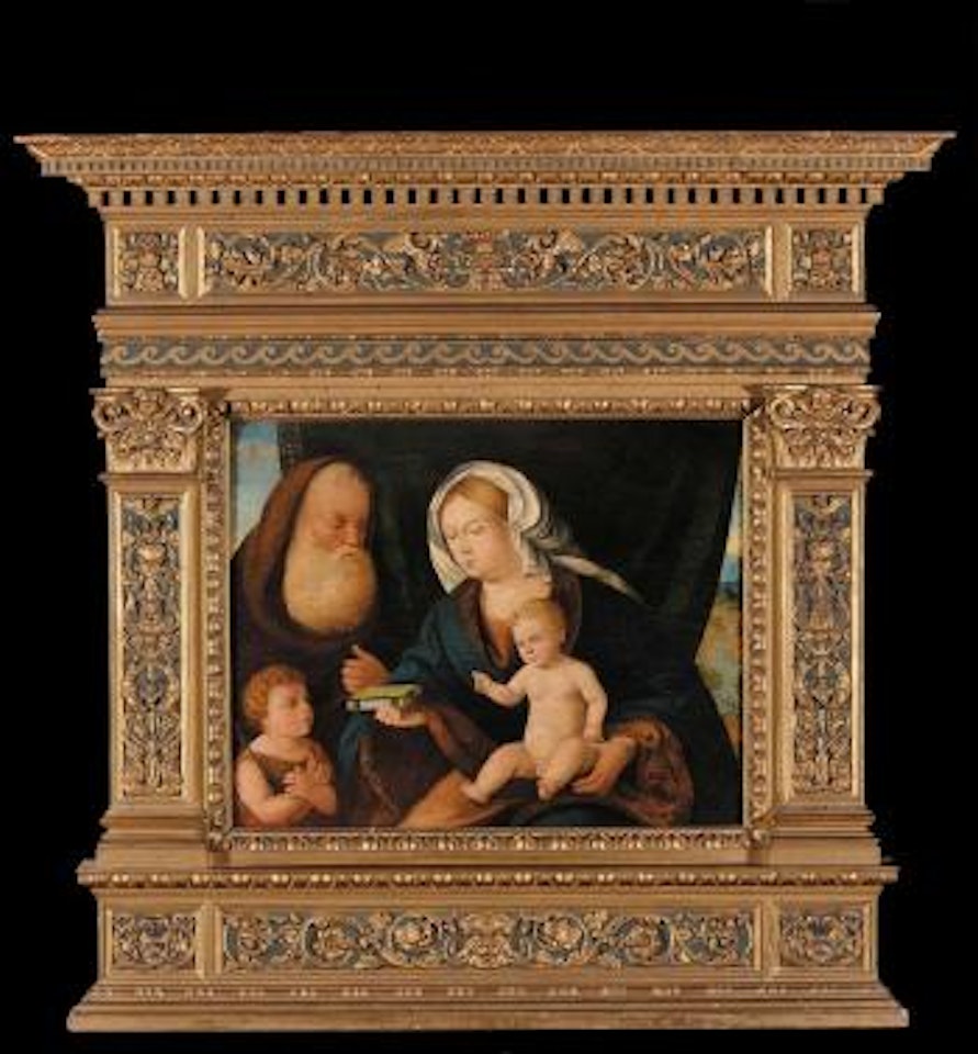 Sacra Famiglia con San Giovannino by Giovanni Bellini