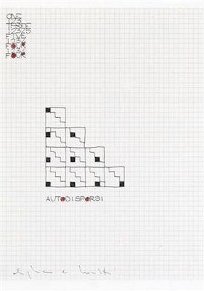 Autodisporsi by Alighiero Boetti