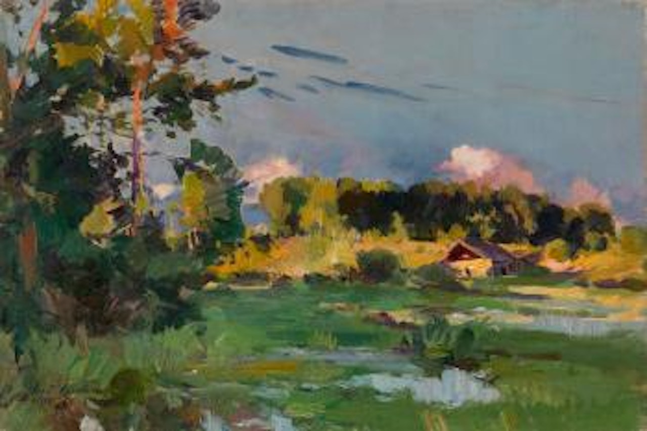 Summer landscape by Konstantin Alekseevich Korovin