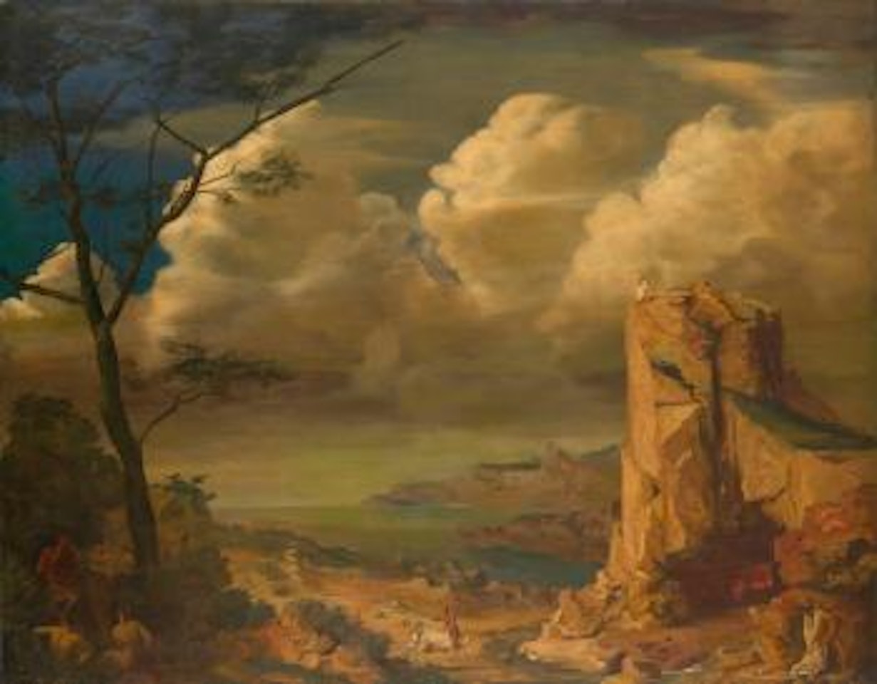 Mythological landscape by Alexander Evgenievich Yakovlev