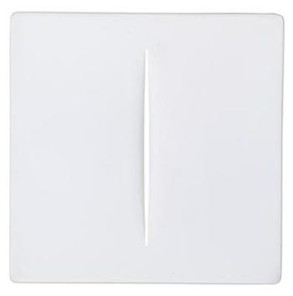 Concetto spaziale bianco by Lucio Fontana