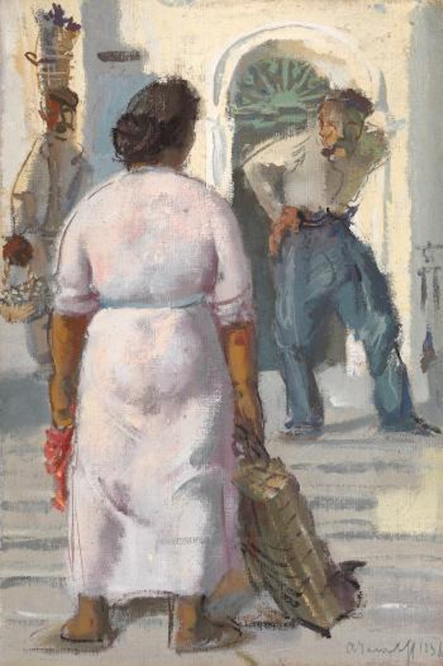 Conversation in Capri by Alexander Evgenievich Yakovlev
