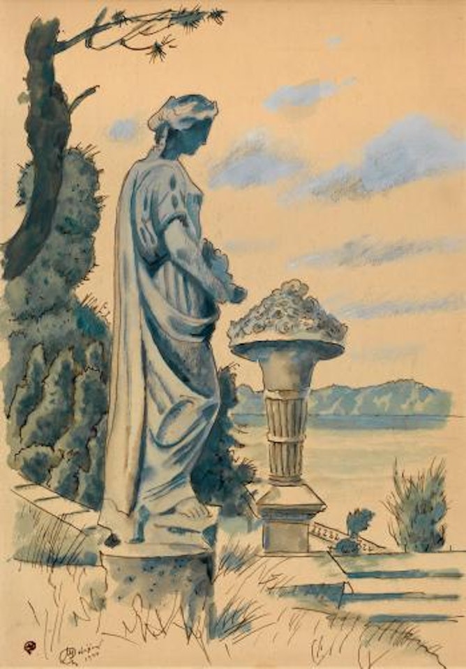 Statue by Mstislav Valerianovich Dobuzhinsky