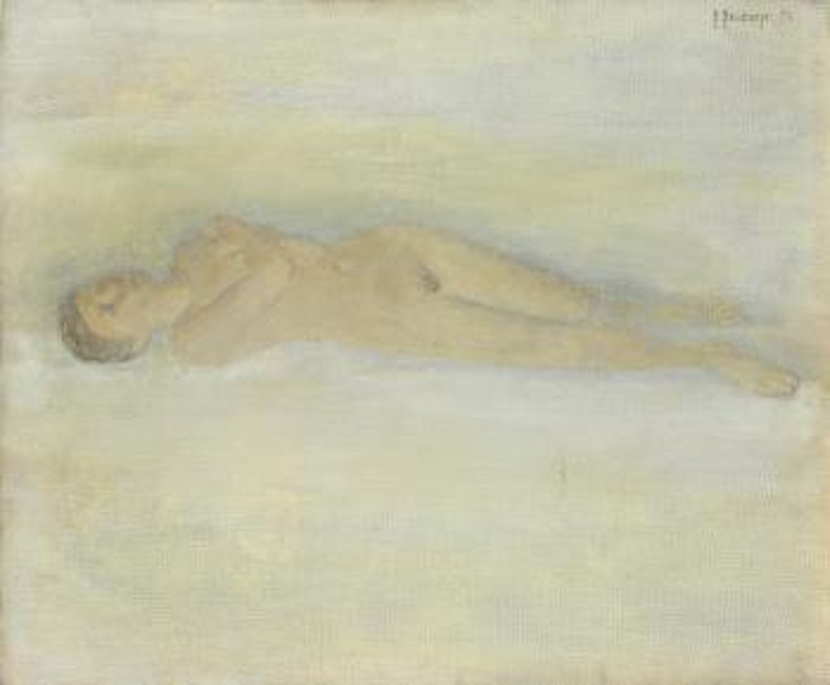Reclining nude by Vladimir Weisberg