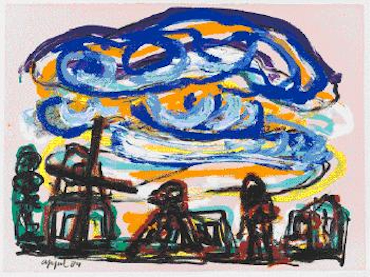 Clouds over Italy by Karel Appel