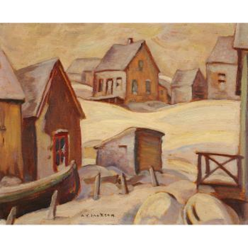 Houses, Fox River, Gaspe by Alexander Young Jackson