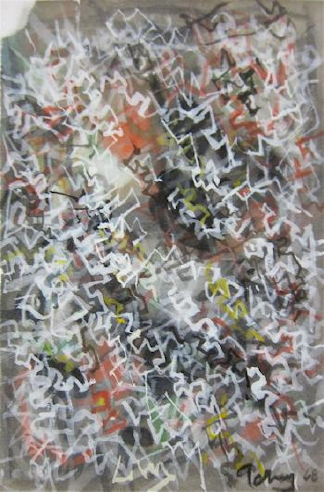 Abstract of stylized geometrics by Mark Tobey