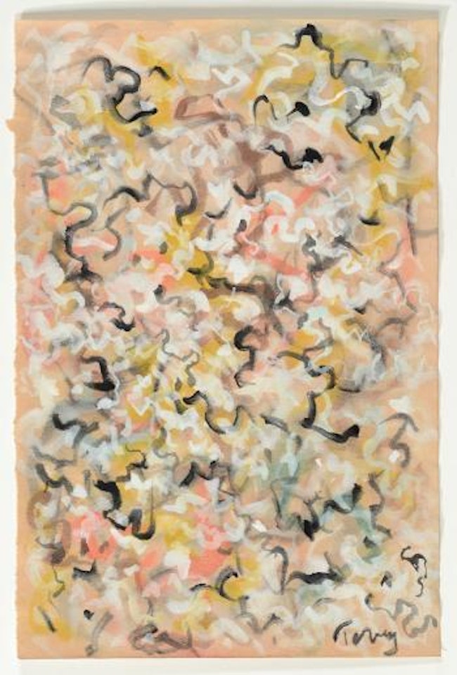 Abstract of stylized geometrics by Mark Tobey