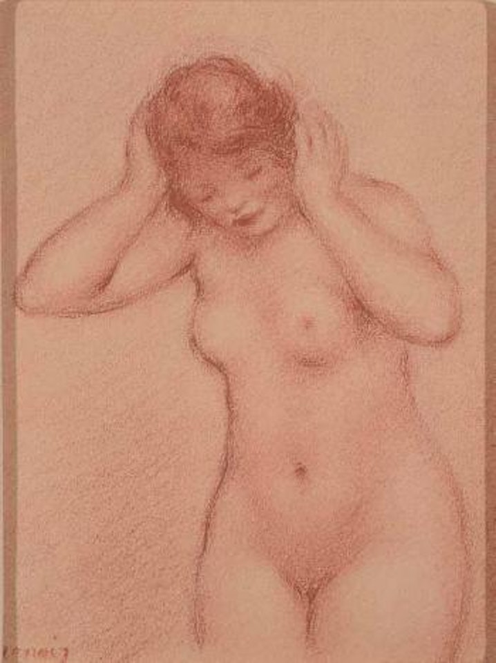 Jeune femme nue aux bras levés by Pierre-Auguste Renoir