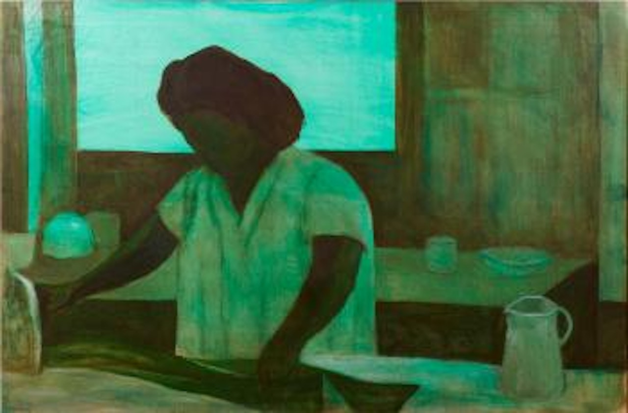 Interior with islander by Ray Austin Crooke