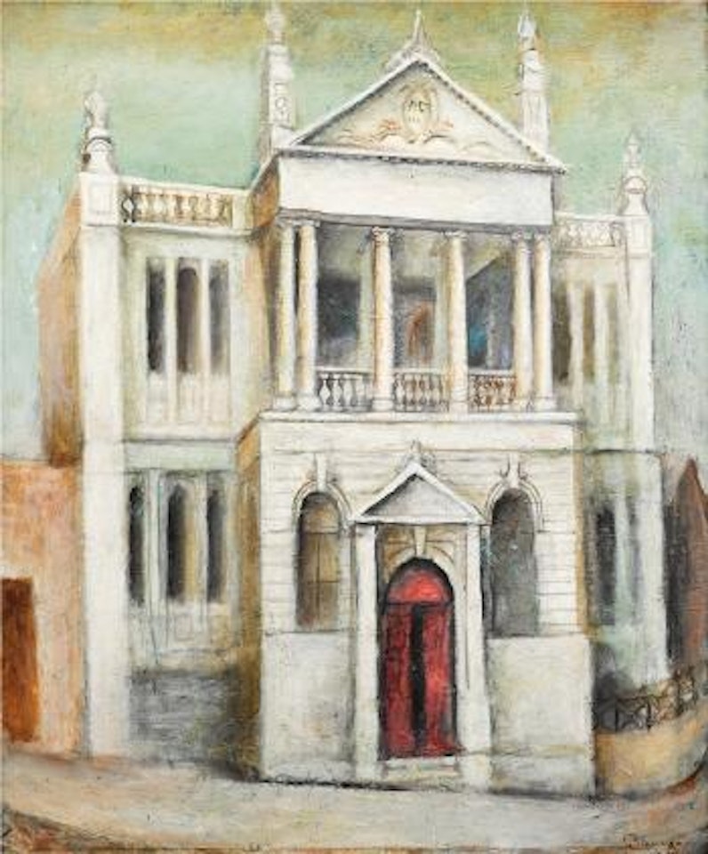 Brisbane masonic hall by Margaret Hannah Olley