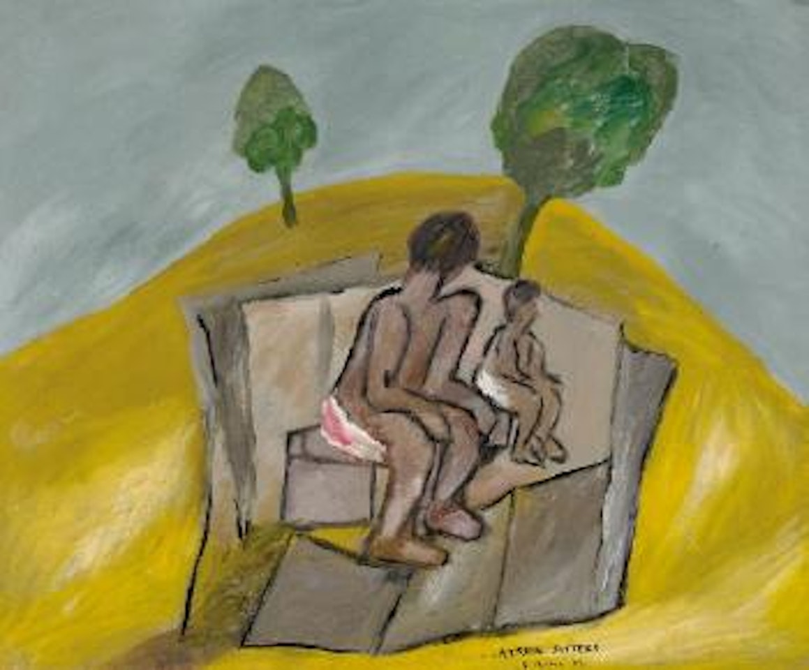 Latrine sitters by Sidney Nolan