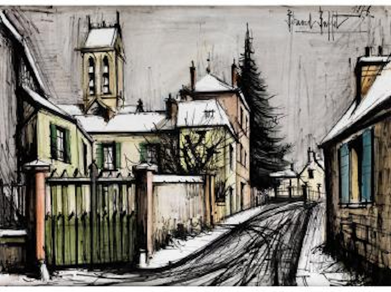 Die Kirche in Grisy by Bernard Buffet