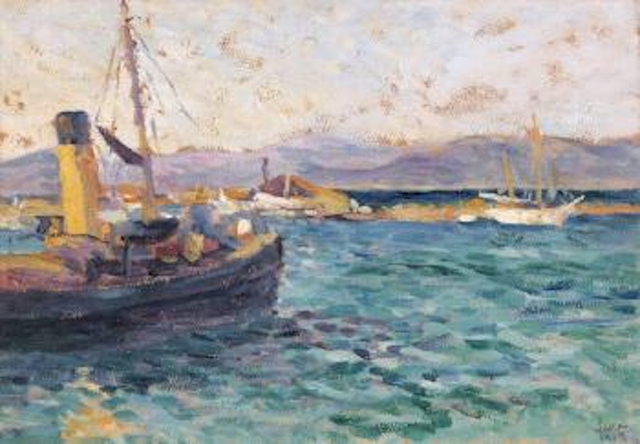 Le port de Saint-Tropez by Maximilien Luce