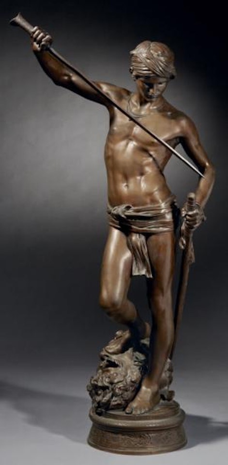 David vainqueur by Marius Jean Antonin Mercie