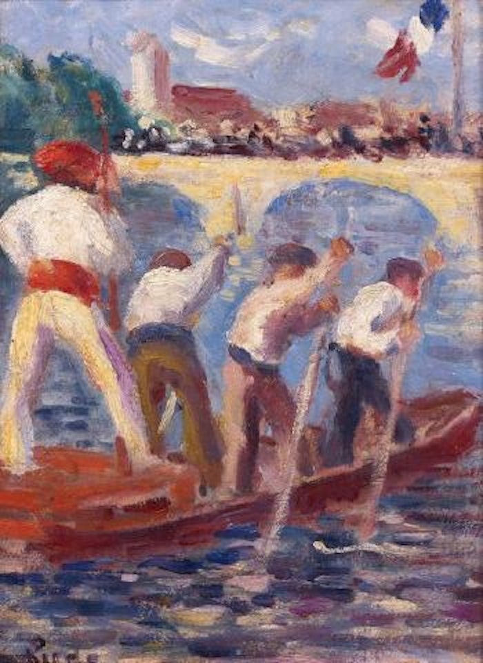 Accolay, les joutes by Maximilien Luce