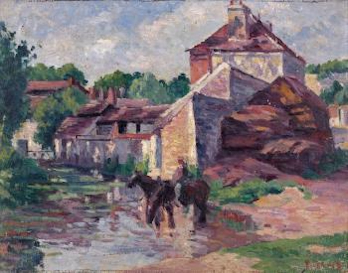 Moulineux, l'abreuvoir by Maximilien Luce