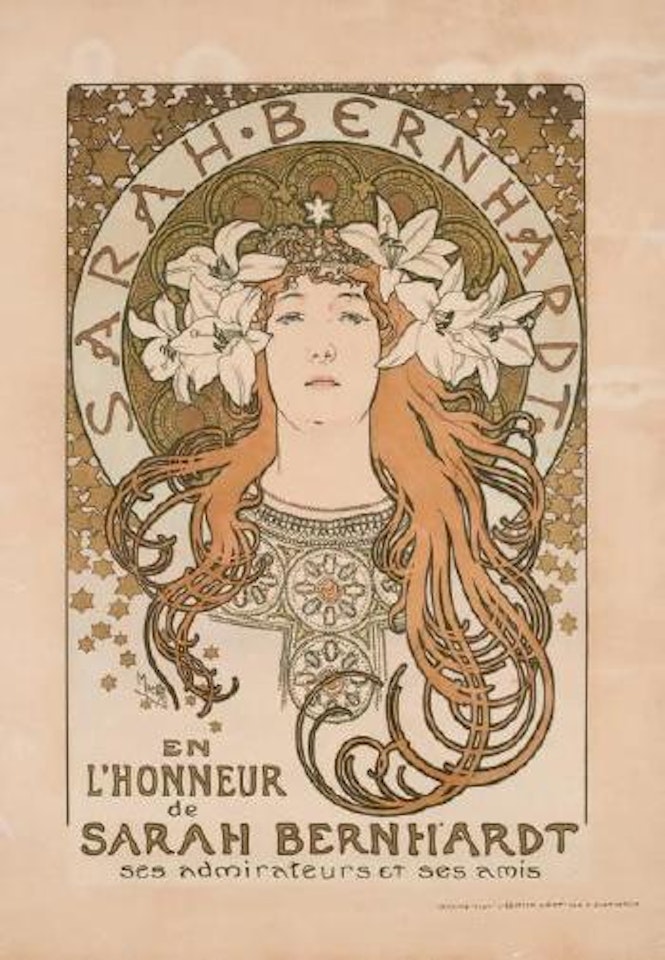En l'honneur de Sarah Bernhardt by Alphonse Mucha