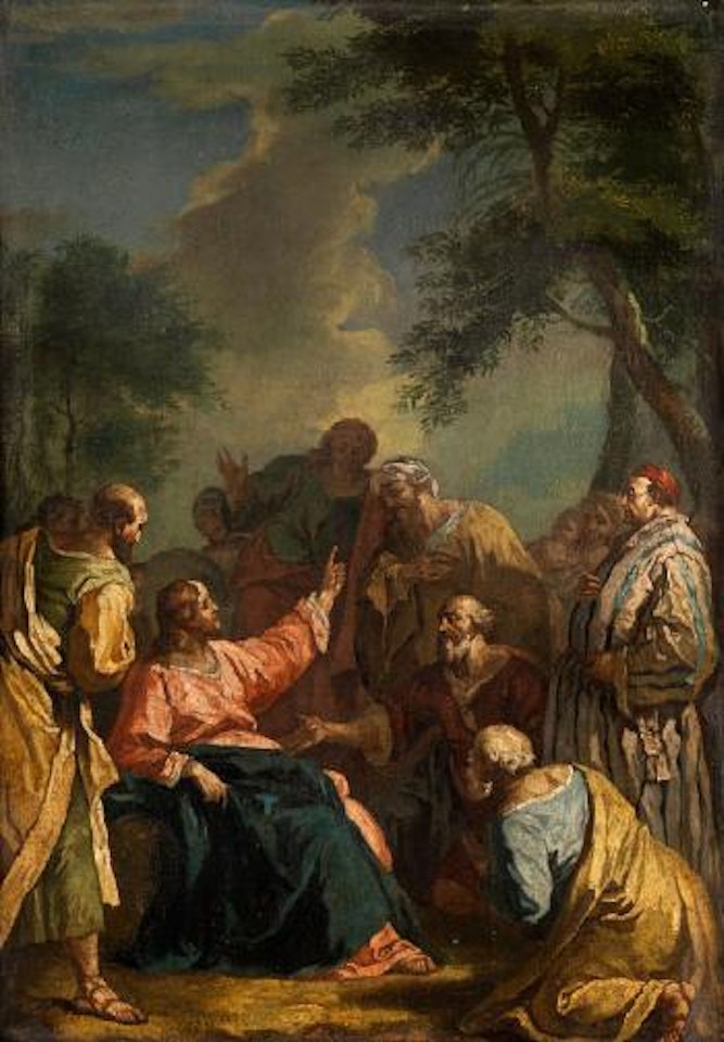 Jesus Diskutiert im Kreis der Schriftgelehrten by Sebastiano Ricci