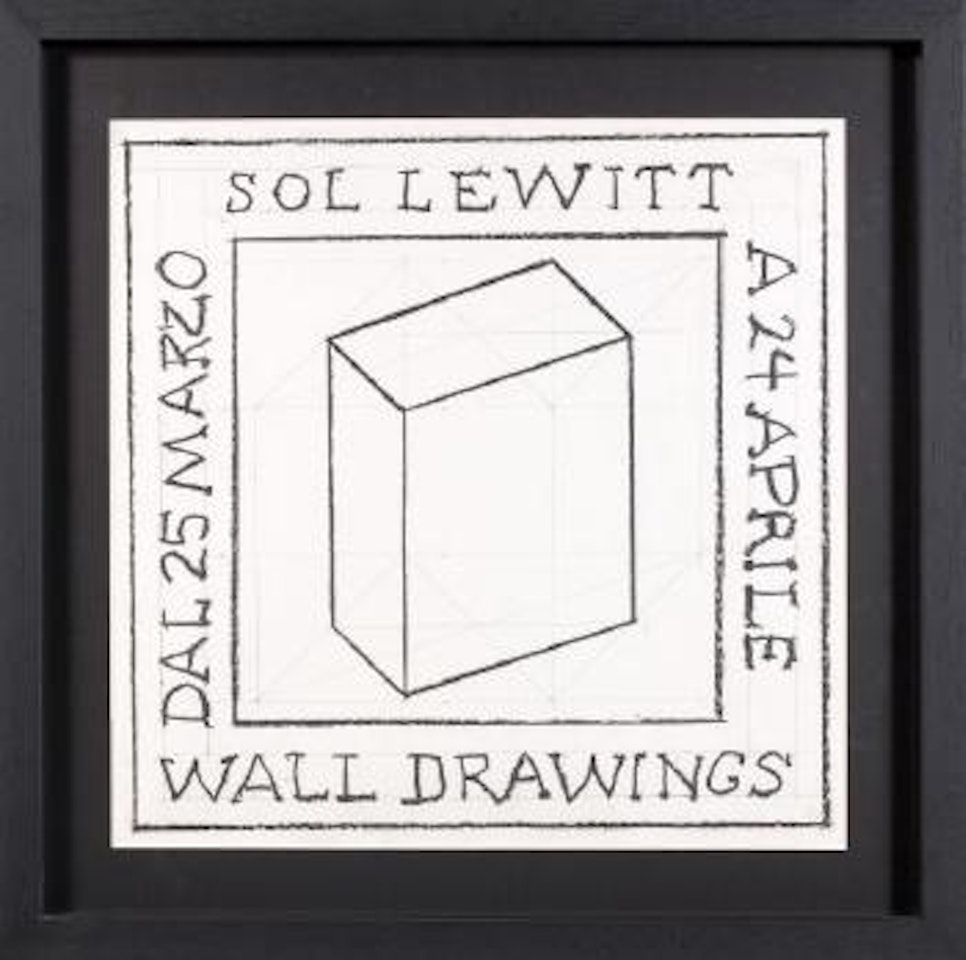 Wall drawings (working drawing for wall drawings) by Sol LeWitt