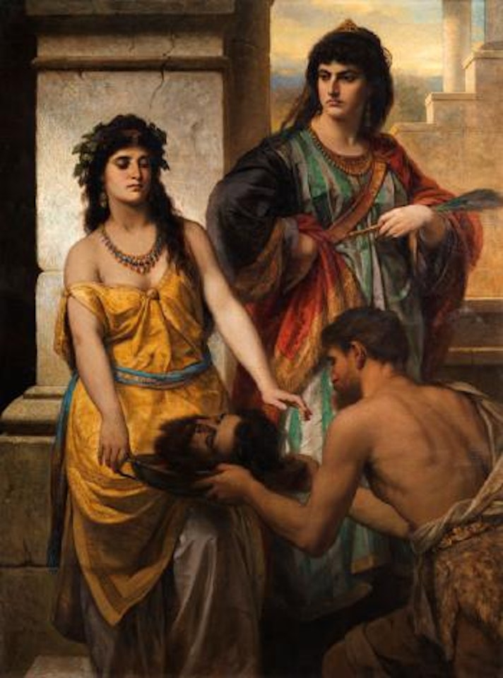 Salome Nimmt das Haupt des Heiligen Johannes Entgegen by Italian School