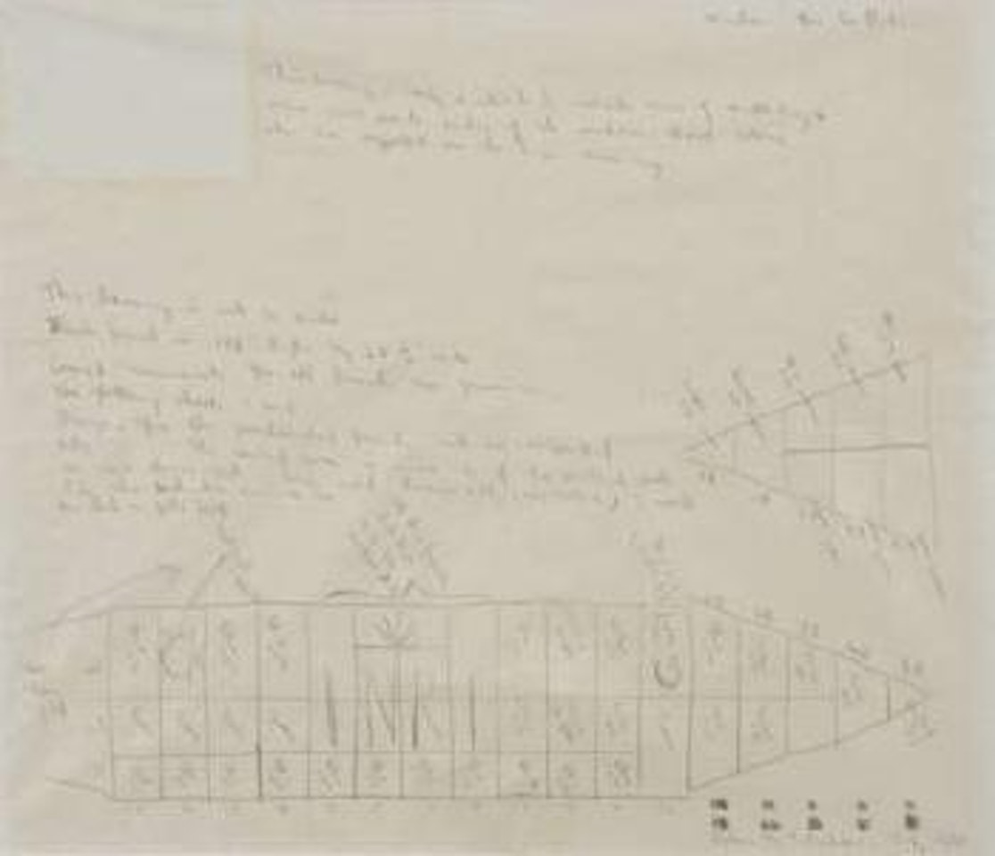 Sketch for stained glass window in Roman Catholic Convent Chapel, Remuera by Colin Mccahon