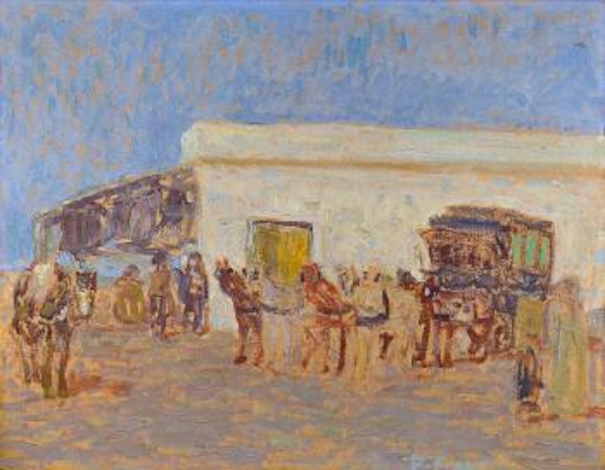 La diligencia va a salir by Pedro Figari