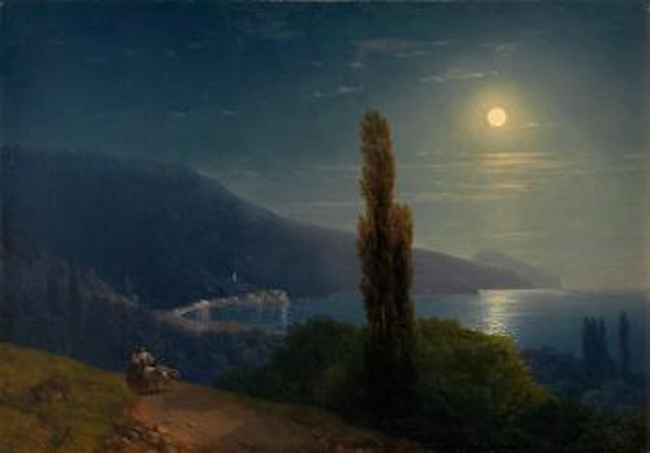 Moonlit night, Crimea by Ivan Konstantinovich Aivazovsky