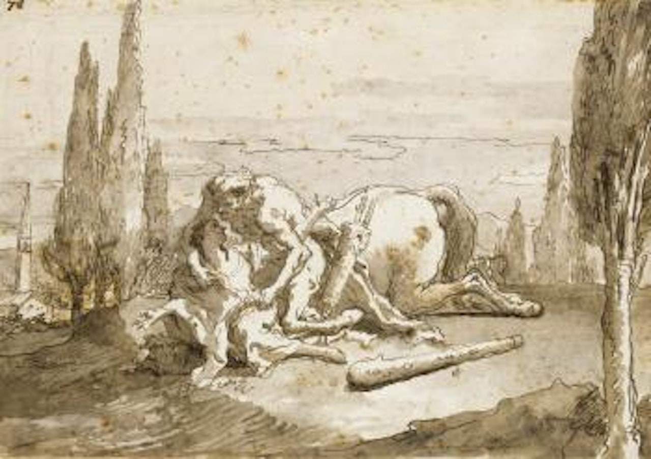 Nessus Abducting Dejanira by Giovanni Domenico Tiepolo