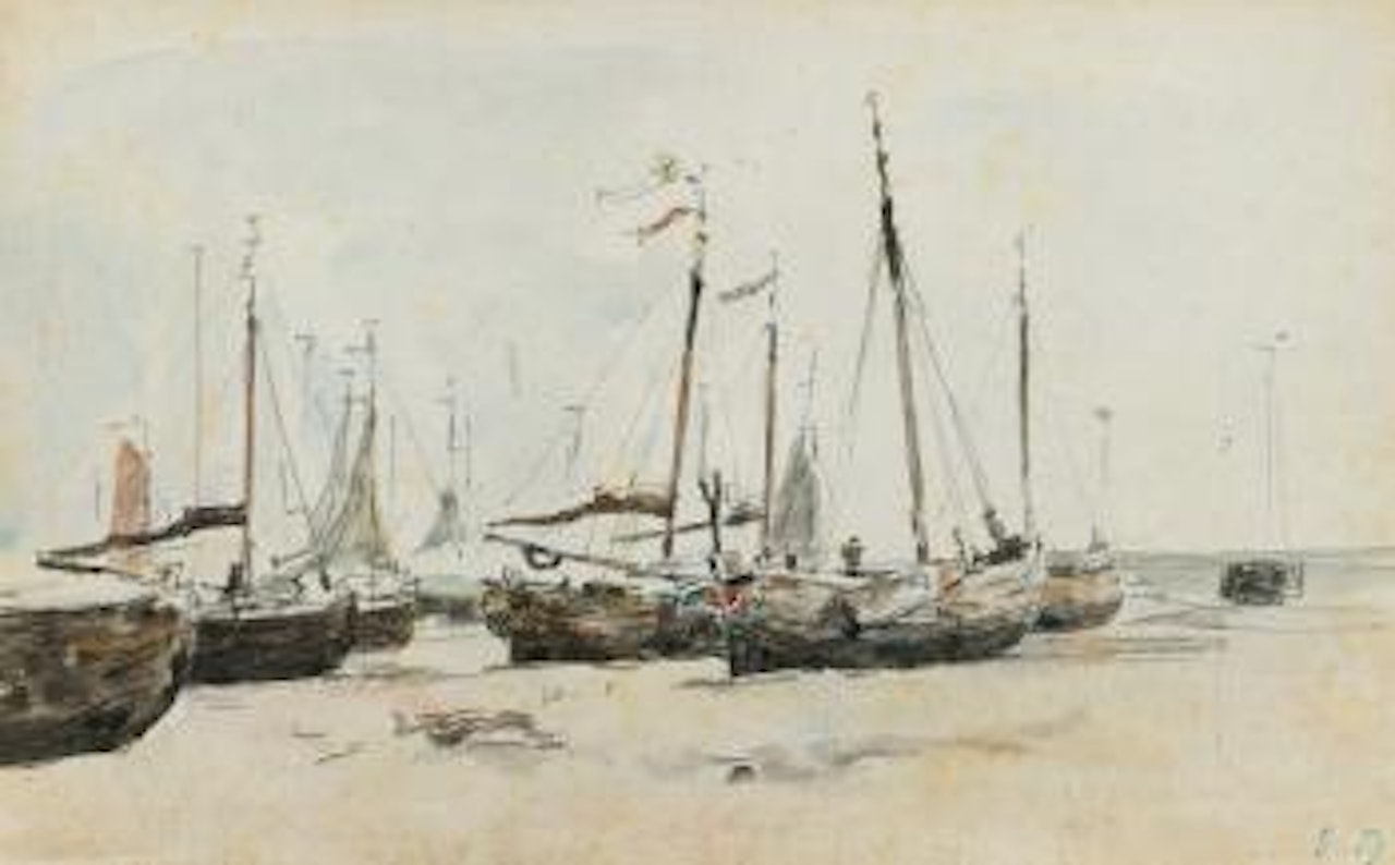 Les Bateaux by Eugène Boudin