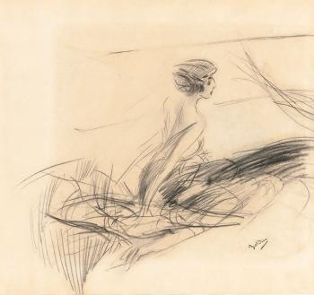 Recto: Study For The Portrait Of The Marchesa Casati; Verso: Portrait Of a Young Woman by Giovanni Boldini