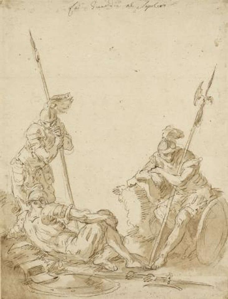 Soldiers Asleep by Gaspare Diziani
