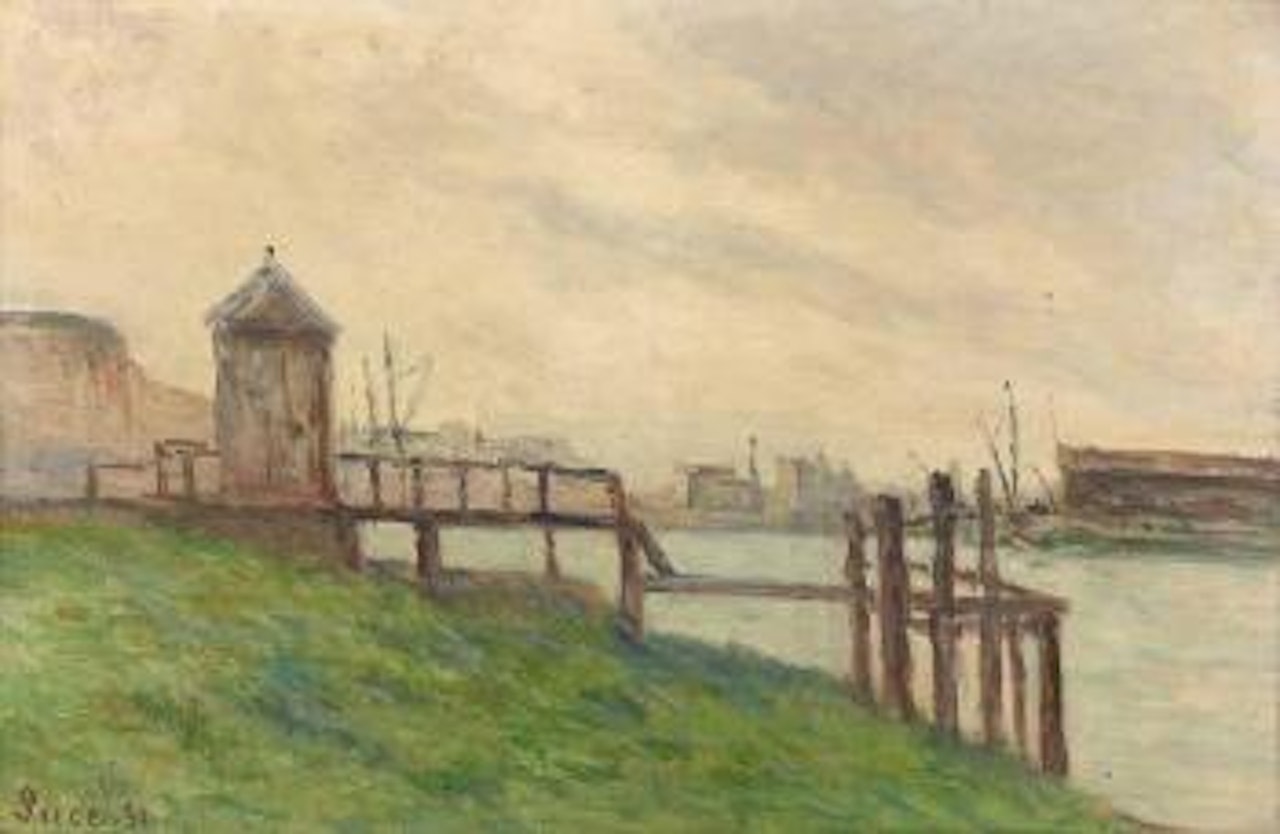 Le débarcadère du Tréport by Maximilien Luce
