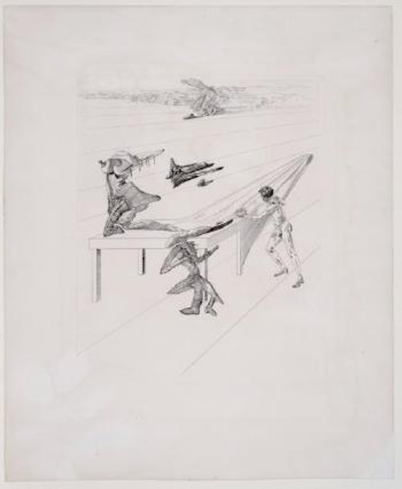 L'enfant sauterelle by Salvador Dali