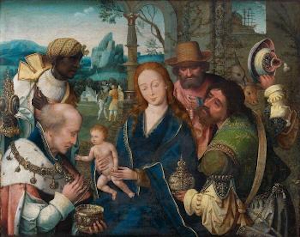 Adoration des gages by Attributed to Pieter Coecke van Aelst I