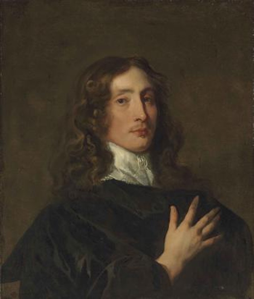 Portrait of a gentleman in black, bust-length by Sir Peter Lely
