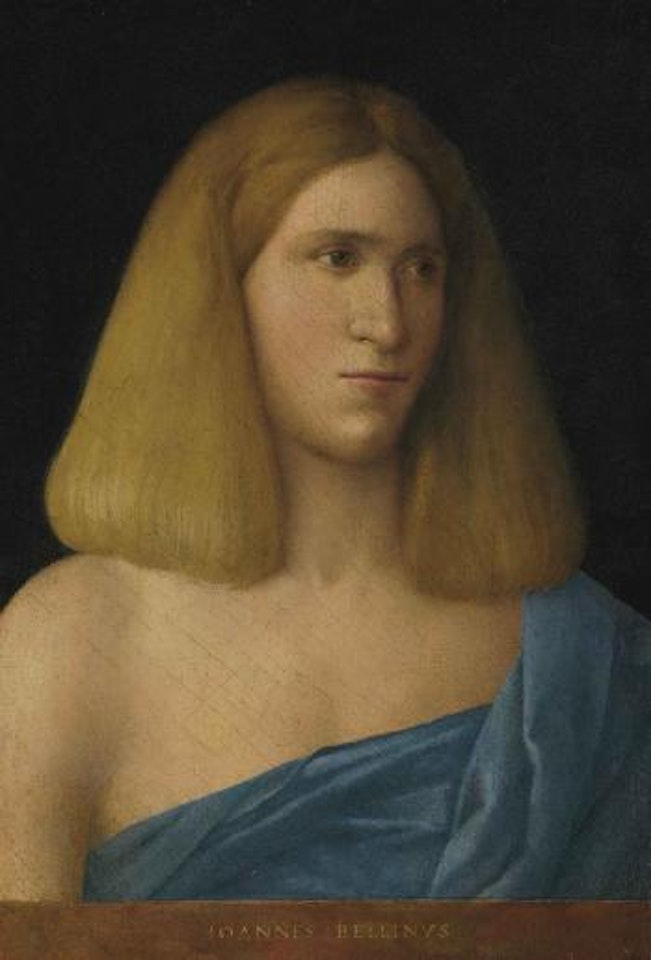 Portrait of a young man, bust-length by Giovanni Bellini