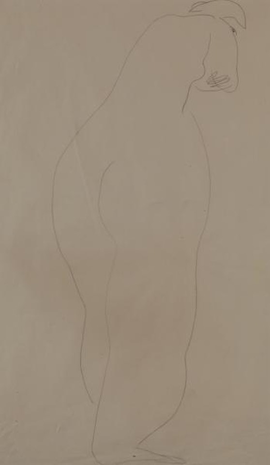 Personnage de dos by Sanyu