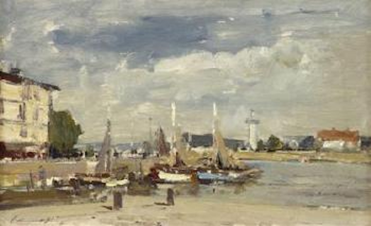 The harbor, Honfleur by Edward Seago