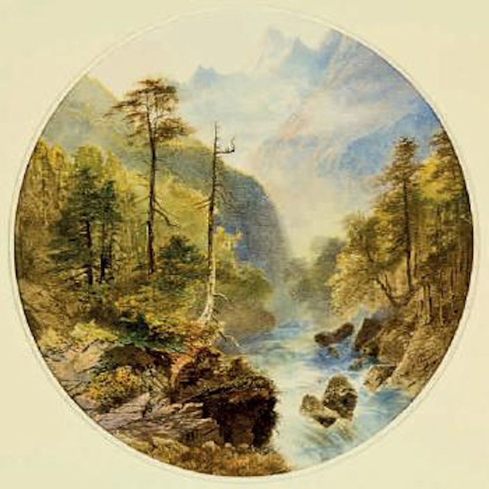 A Mountain Torrent by Nicholas Chevalier