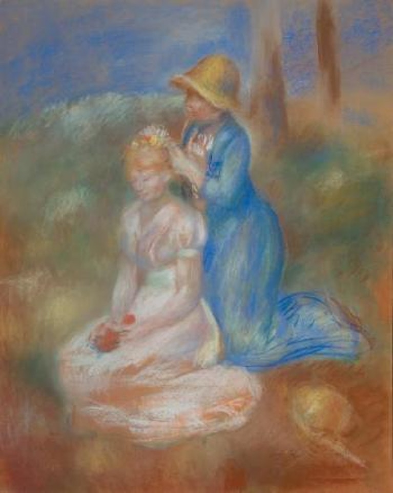 Jeunes filles se coiffant by Pierre-Auguste Renoir