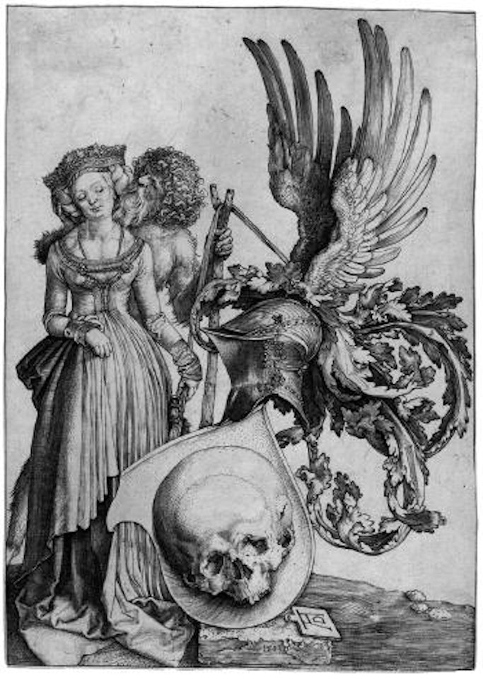 Das Wappen mit dem Totenkopf by Albrecht Dürer