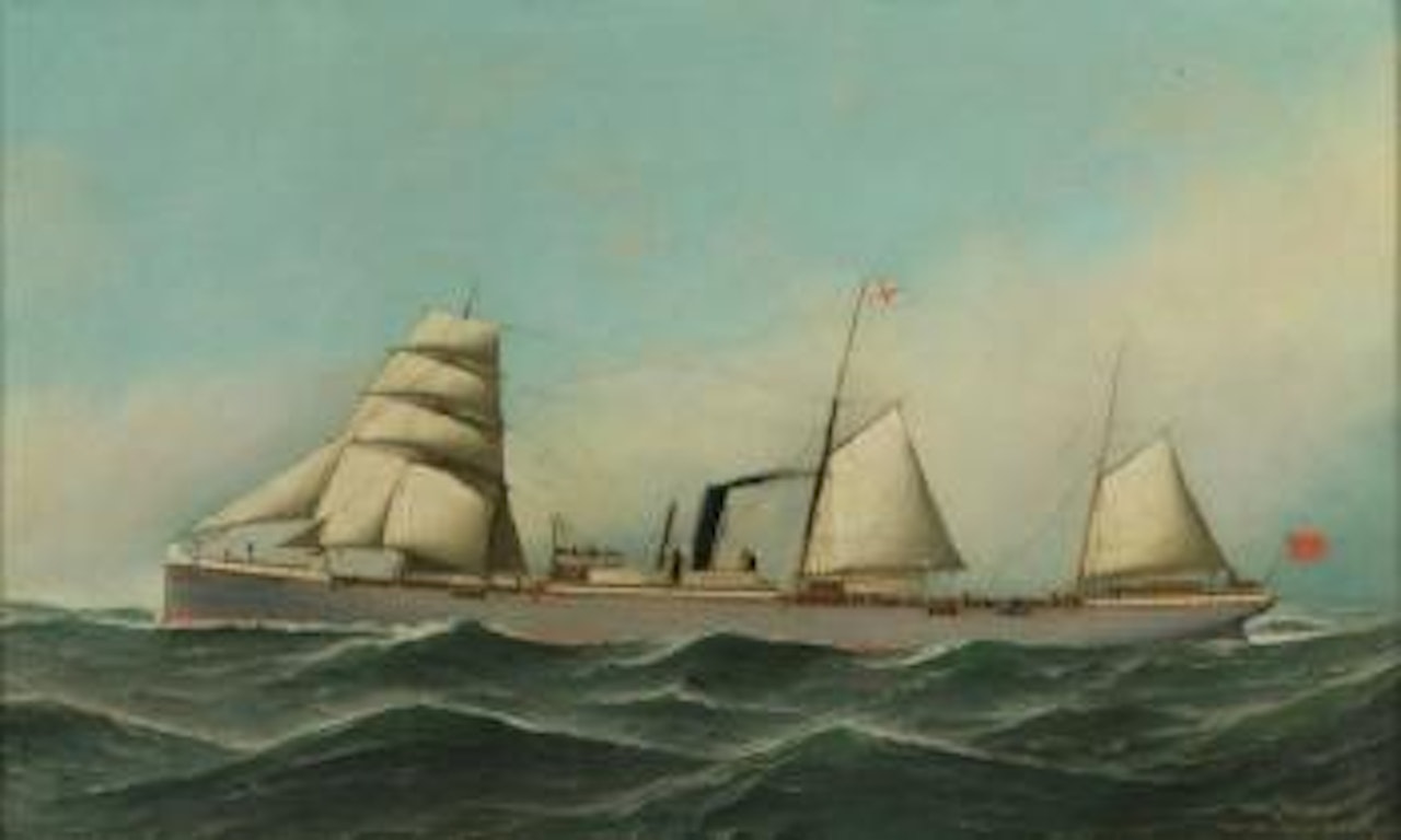 Auxiliary iron screw steamer Monmouthshire by Antonio Jacobsen